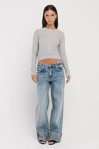 Christy Knit Sweater in Grey