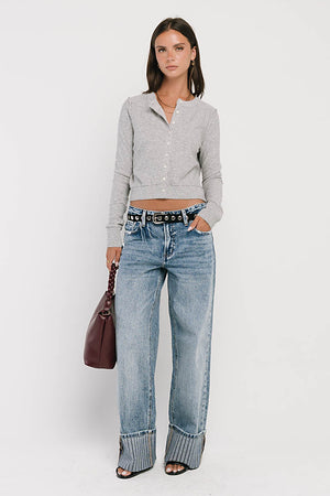 Christy Knit Sweater in Grey