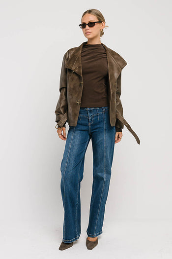 Maya High Rise Wide Leg Jeans