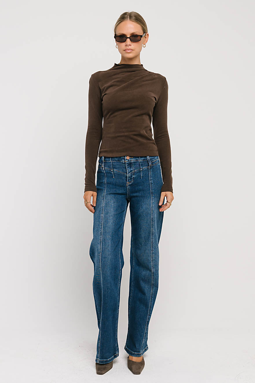 Maya High Rise Wide Leg Jeans