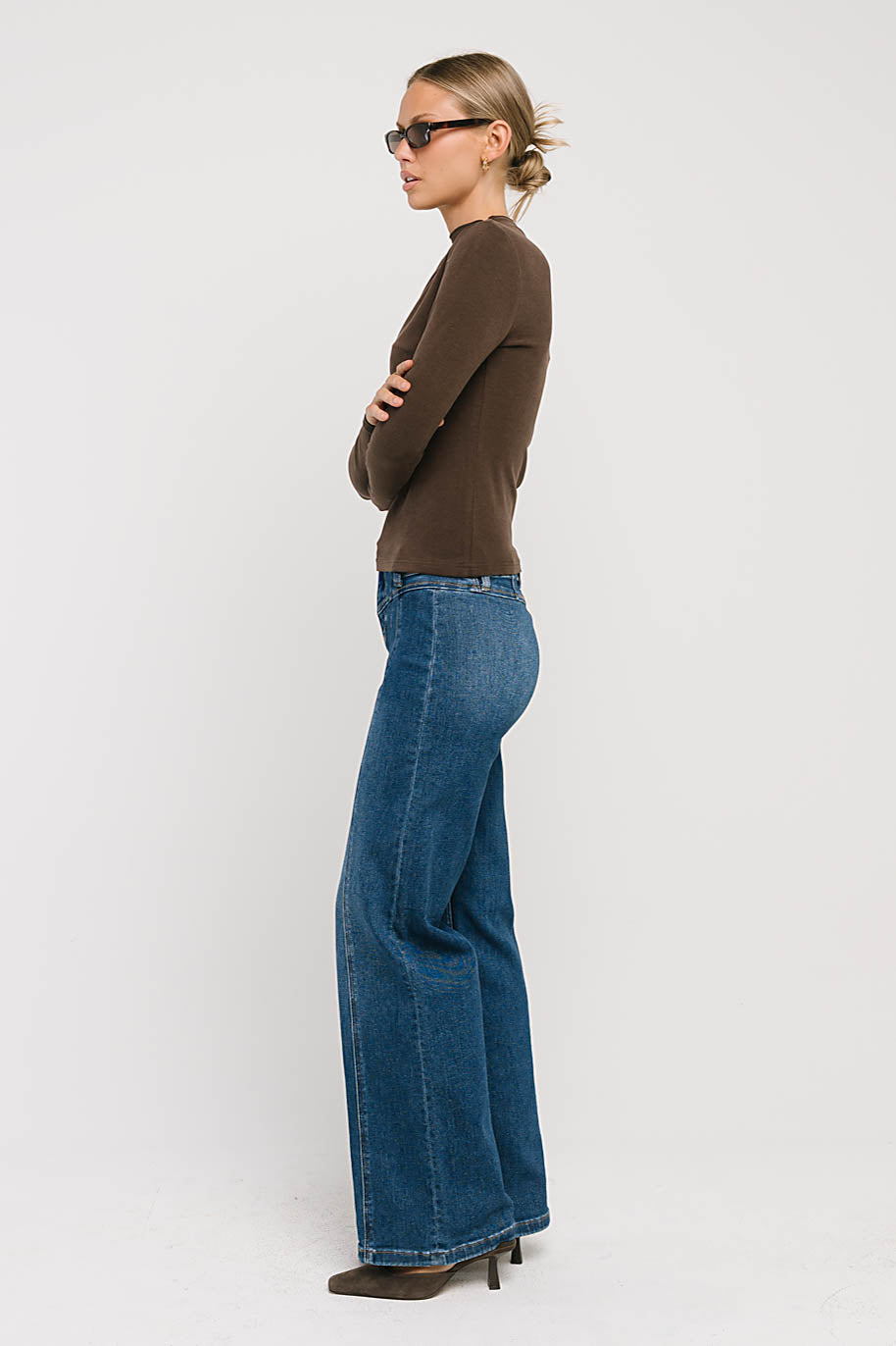 Maya High Rise Wide Leg Jeans
