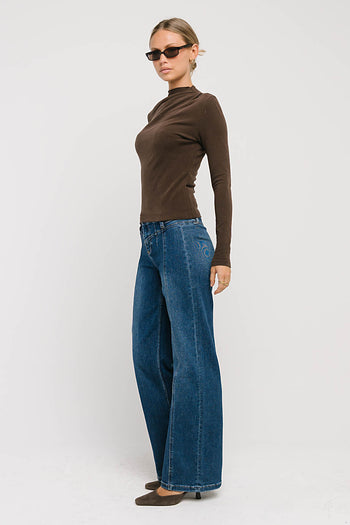 Maya High Rise Wide Leg Jeans