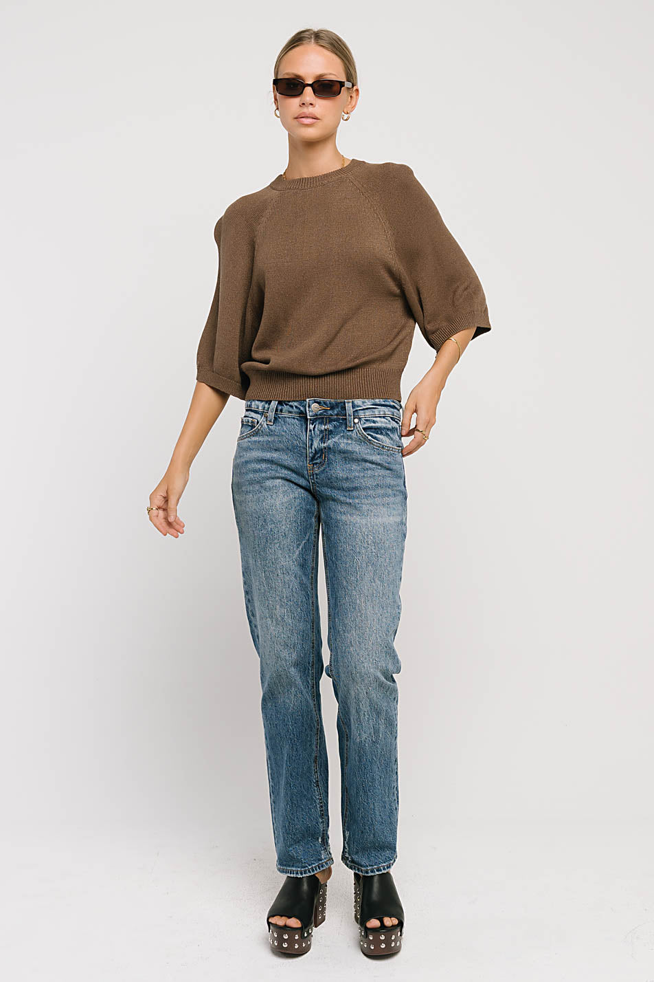 Camille Oversized Sweater in Brown