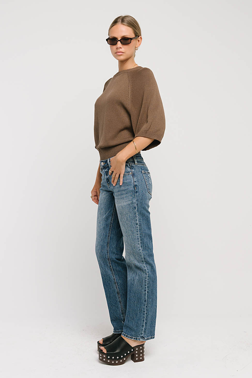 Camille Oversized Sweater in Brown