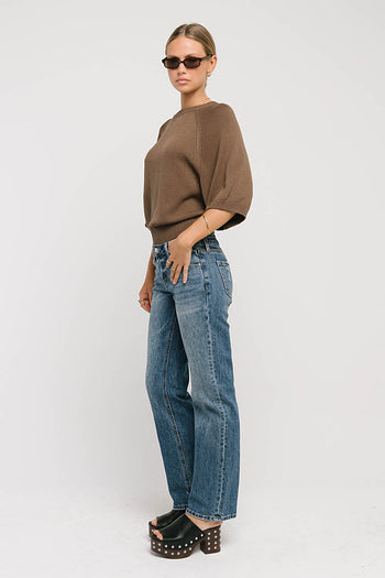 Camille Oversized Sweater in Brown