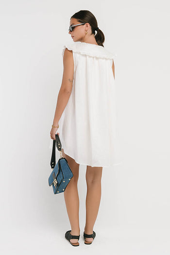 Beatrice Mini Dress in White
