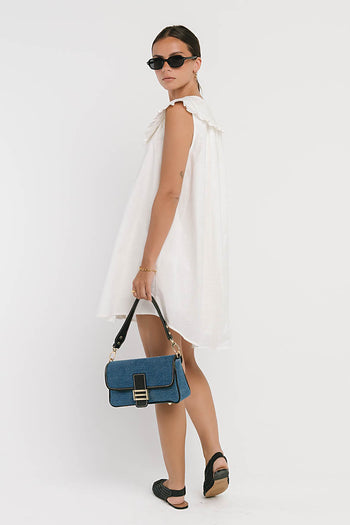 Beatrice Mini Dress in White