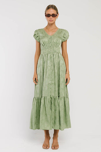 Eliza Maxi Dress in Green