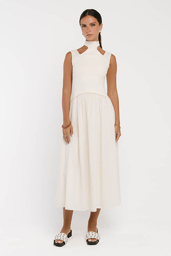 Ciel Maxi Dress in Ivory