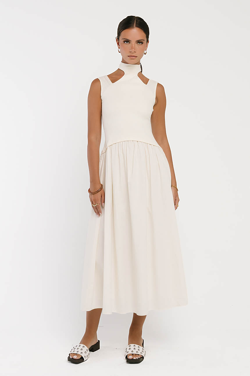 Ciel Maxi Dress in Ivory