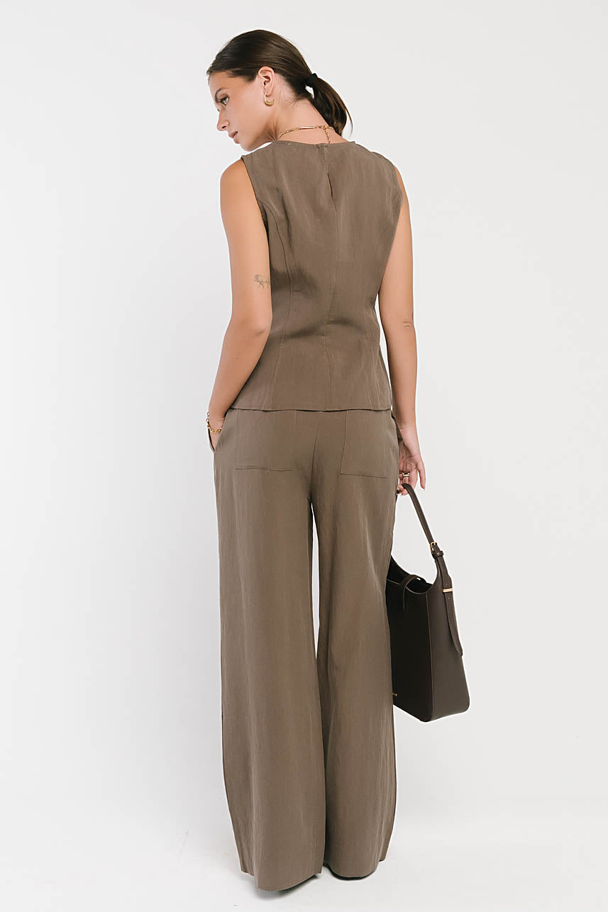 Briar Tank Top in Brown