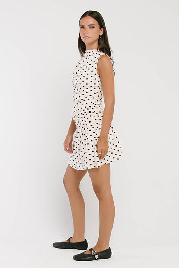 Vera Polka Dot Mini Skirt