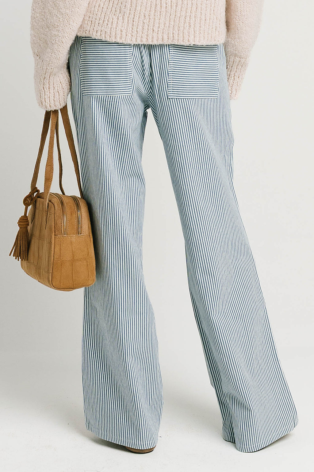 Gretta Striped Pants in Blue