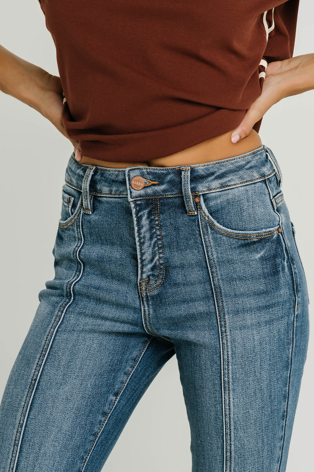 Remi High Rise Flare Leg Jeans