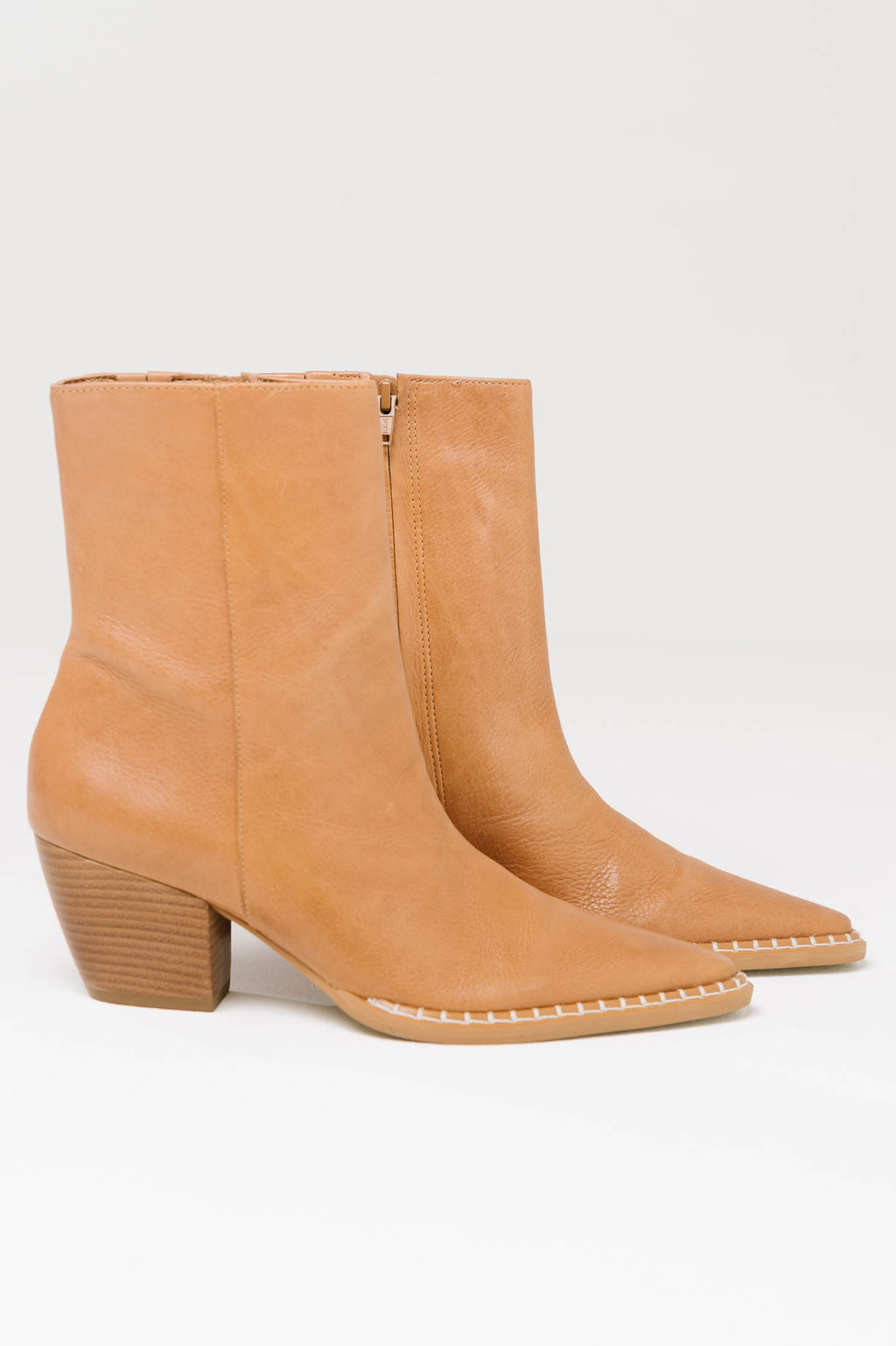Caty Ankle Bootie in Camel