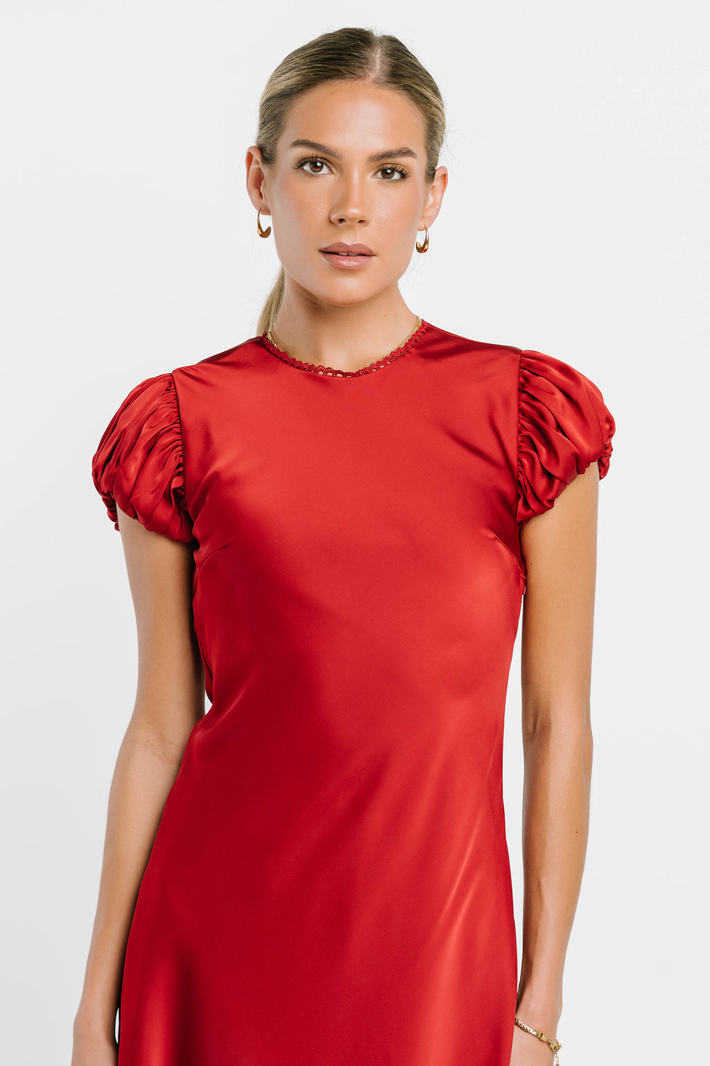 Ellianna Maxi Dress in Red-Brown