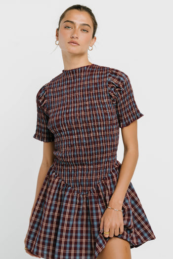 Maria Plaid Mini Dress