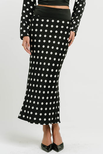 Journey Polka Dot Midi Skirt