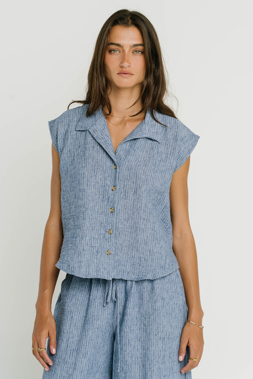 Sammie Striped Button Up