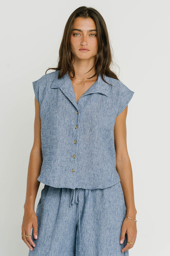 Sammie Striped Button Up