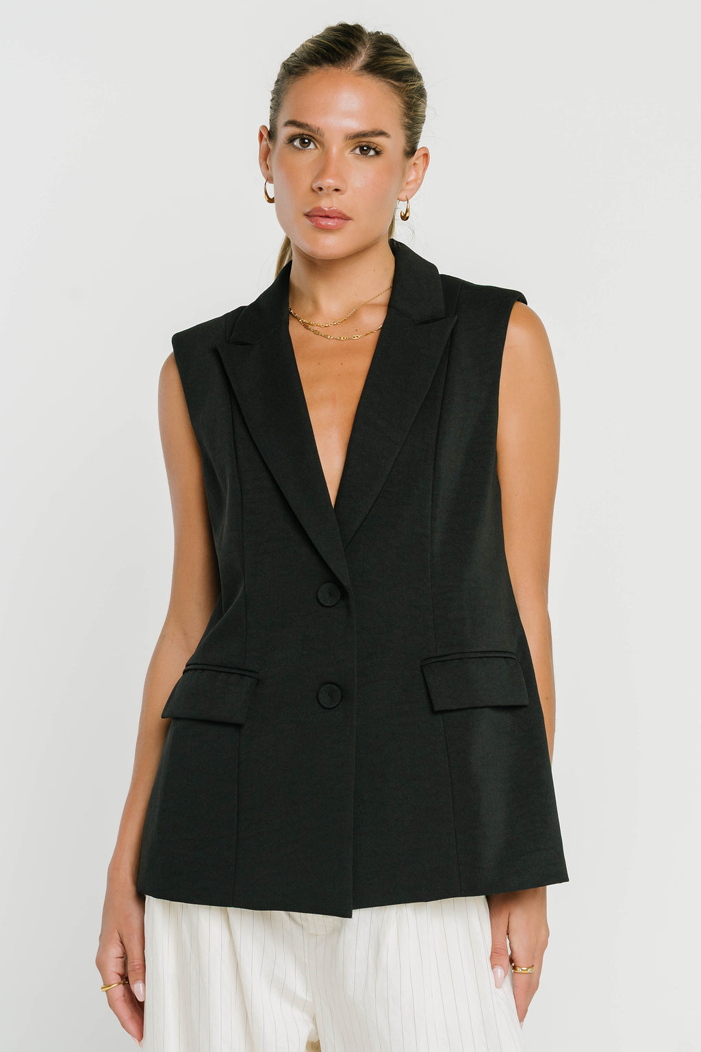 Rayna Vest in Black