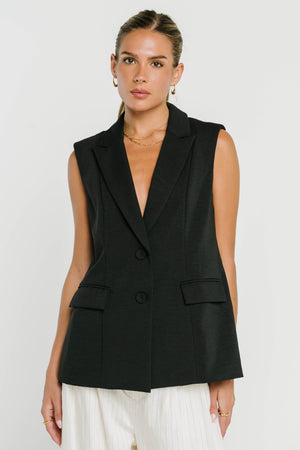 Rayna Vest in Black