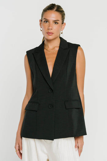 Rayna Vest in Black