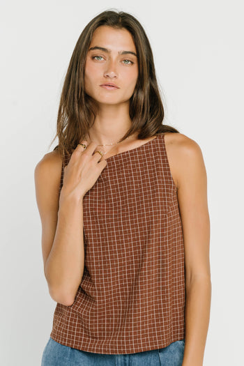 Bree Plaid Tank Top