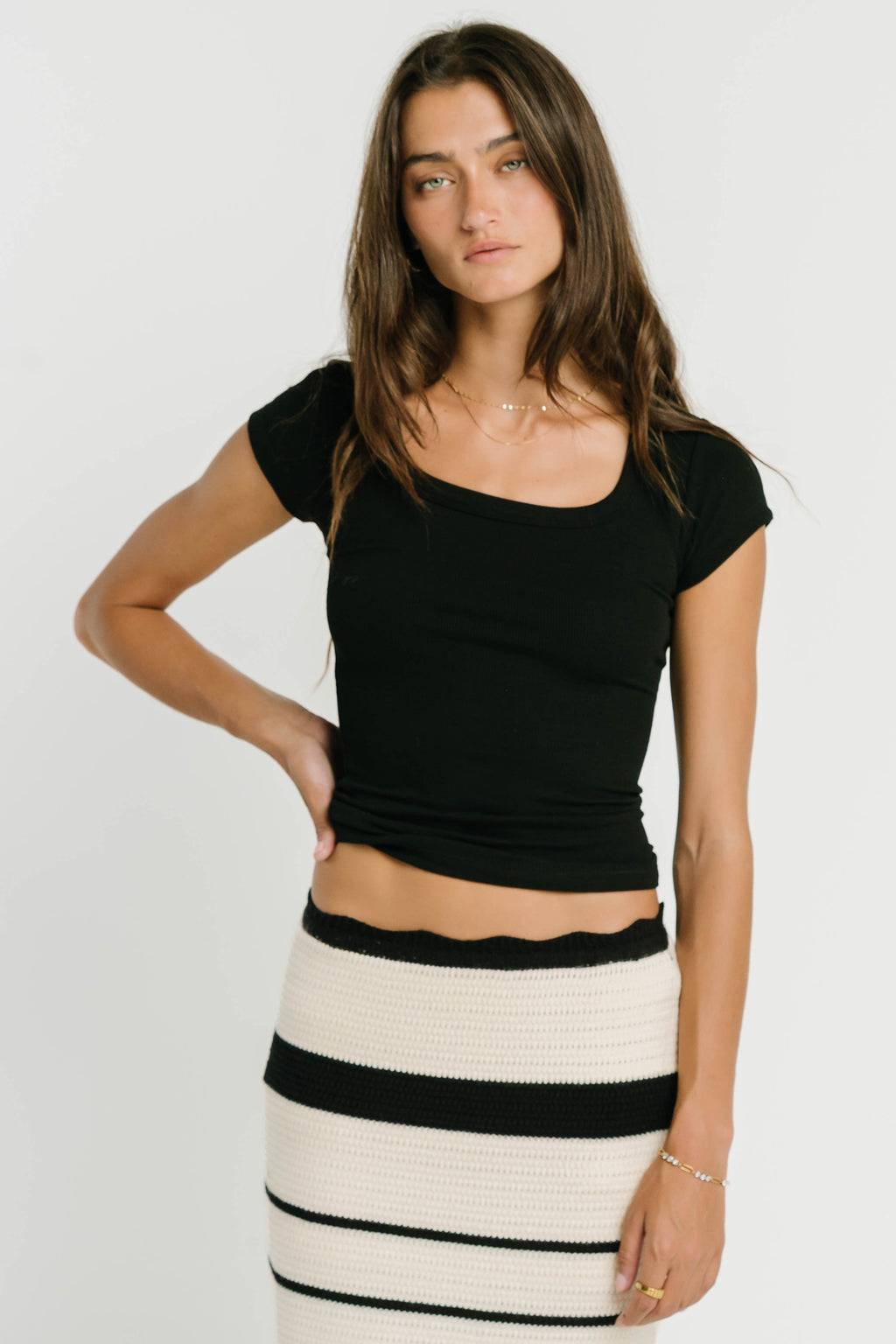 Mazzie Striped Maxi Skirt