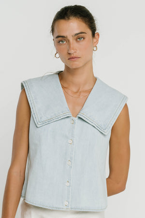 Shayla Denim Blouse