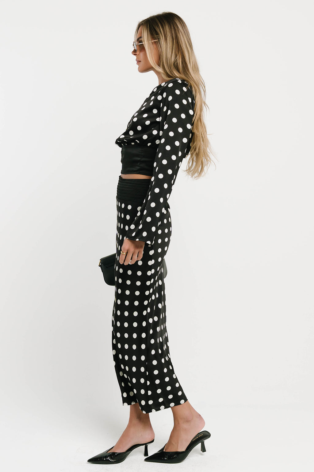 Journey Polka Dot Midi Skirt