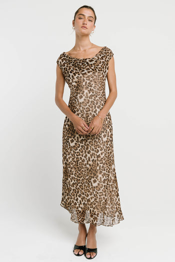 Brady Leopard Print Maxi Dress