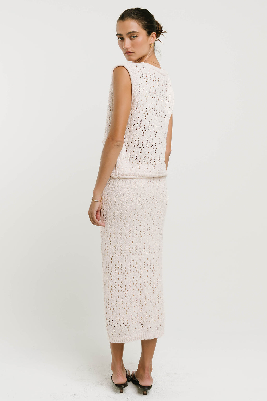 Joana Knit Skirt in Ivory