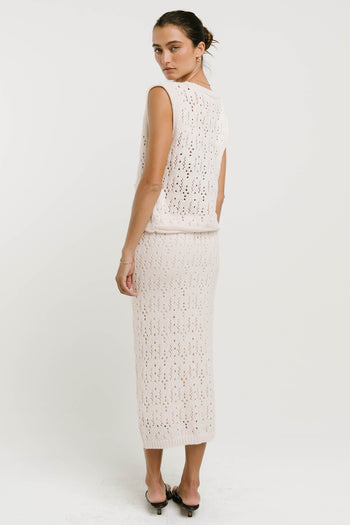 Joana Knit Skirt in Ivory