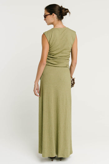 Freda Maxi Skirt in Green