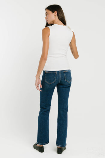 Nina Asymmetrical Tank in Ivory