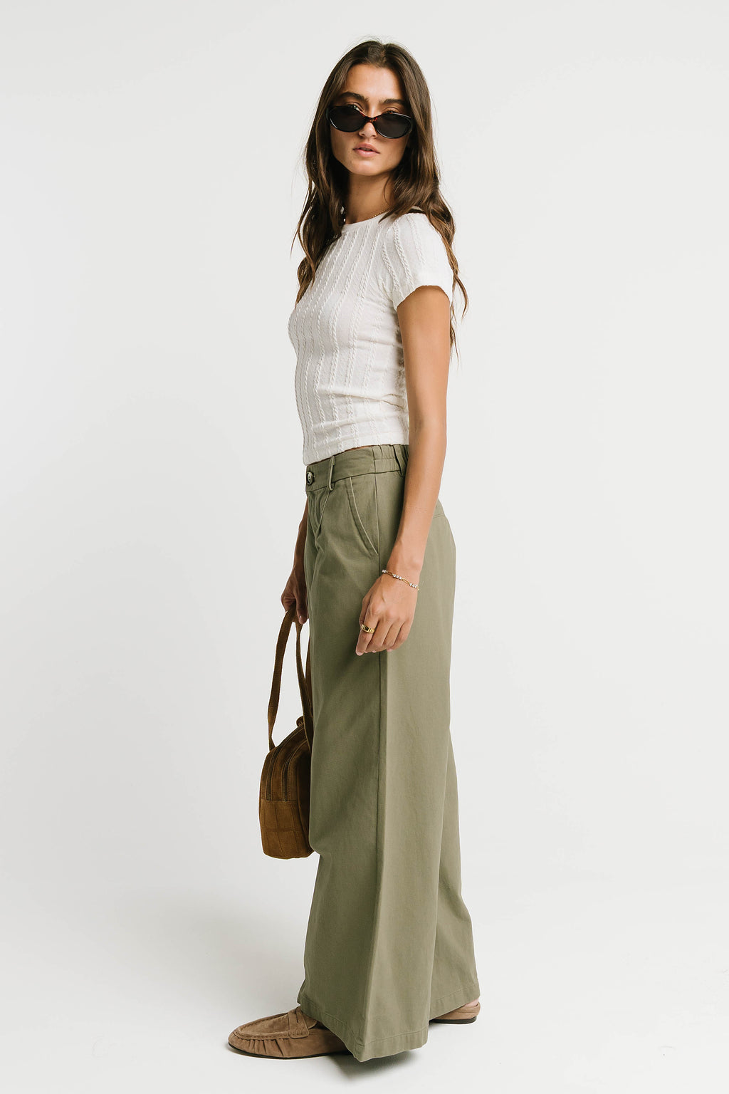 Merritt Texture Top in Cream