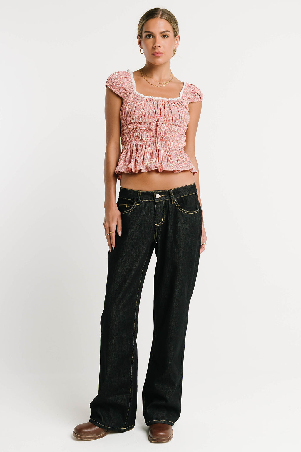 June Low Rise Wide Leg Jeans