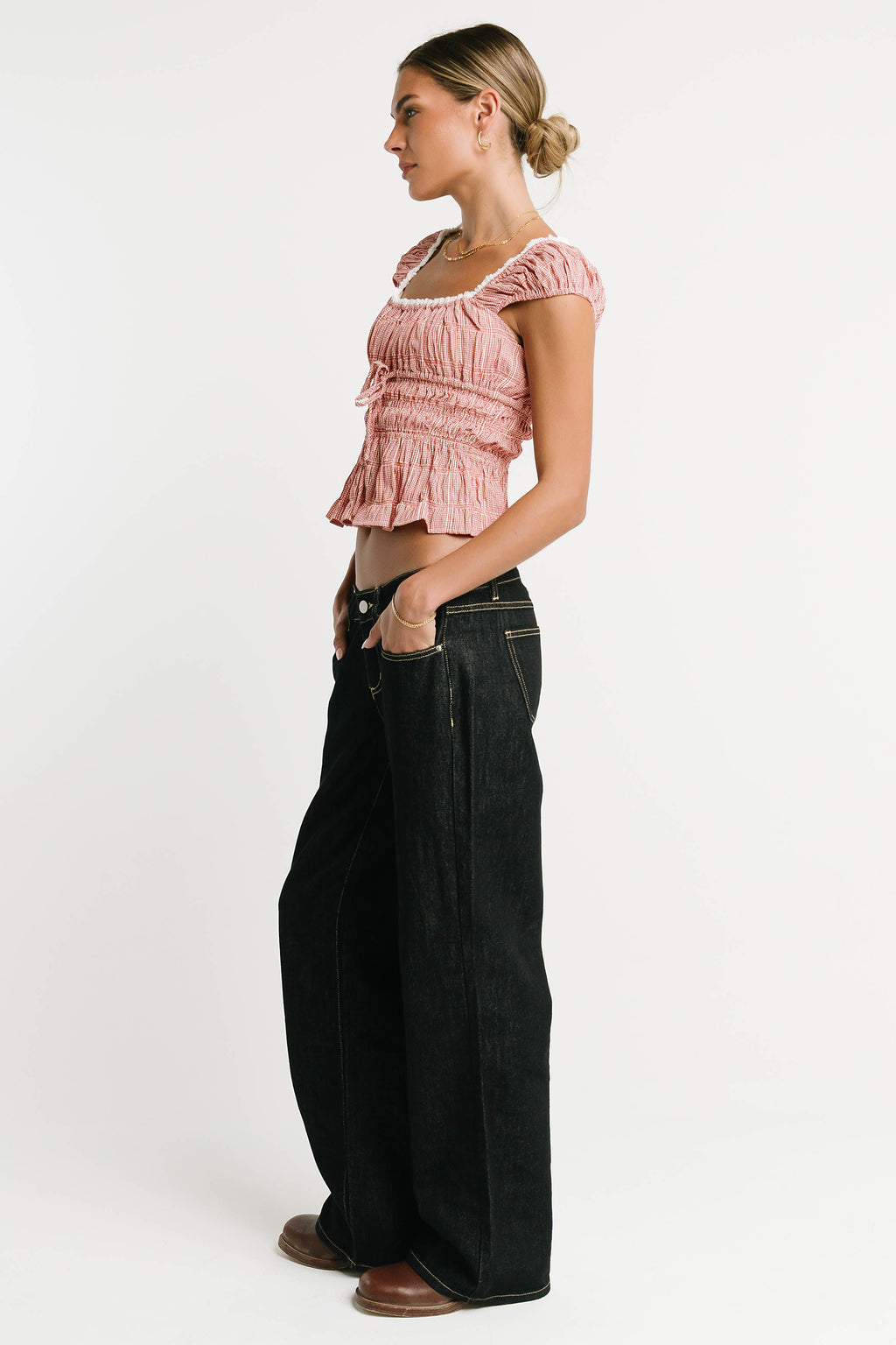 June Low Rise Wide Leg Jeans