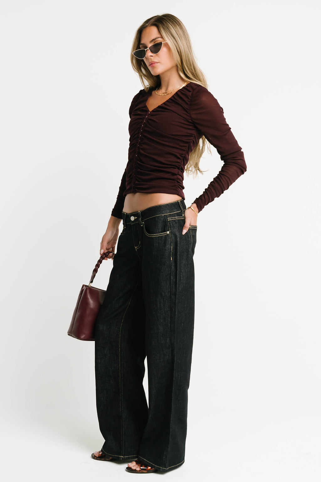 June Low Rise Wide Leg Jeans