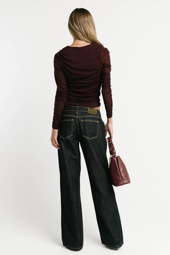 June Low Rise Wide Leg Jeans