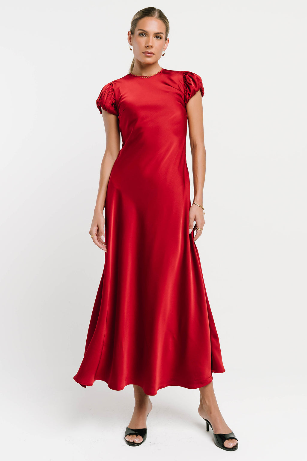 Ellianna Maxi Dress in Red-Brown
