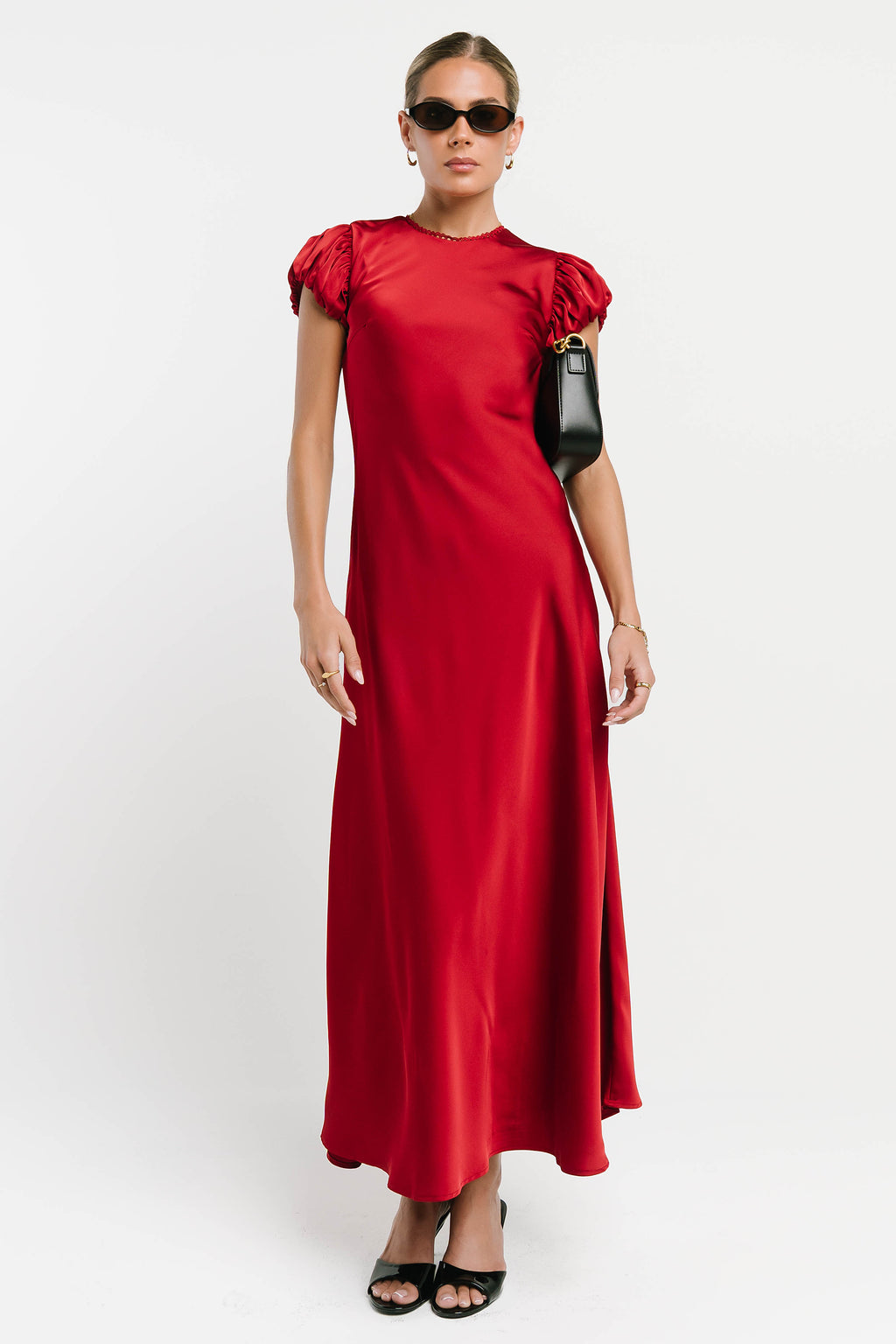 Ellianna Maxi Dress in Red-Brown