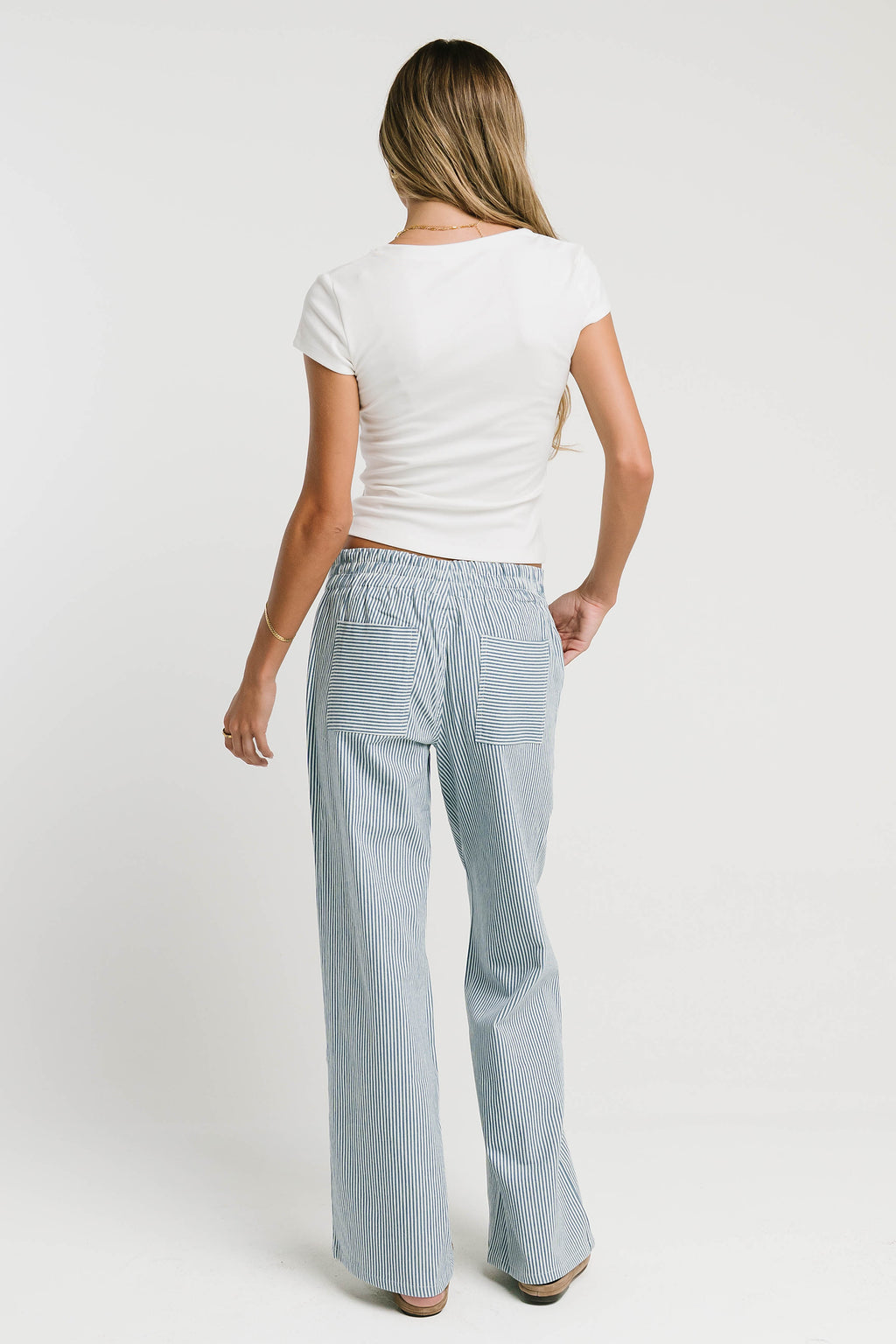 Paula Cowl Neck Top in White