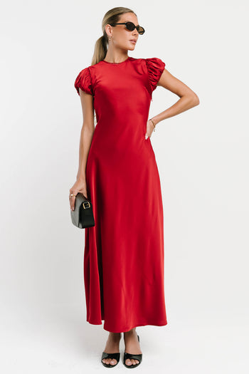 Ellianna Maxi Dress in Red-Brown