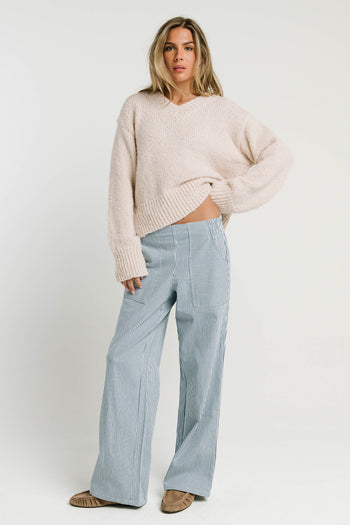 Gretta Striped Pants in Blue
