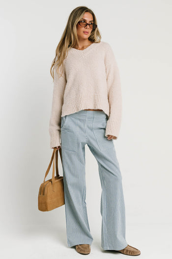Gretta Striped Pants in Blue
