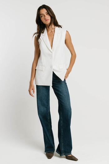 Rayna Vest in White