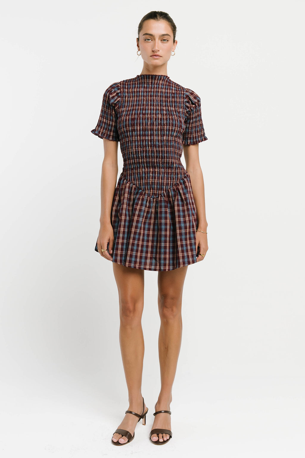 Maria Plaid Mini Dress
