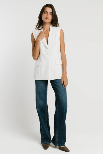Rayna Vest in White